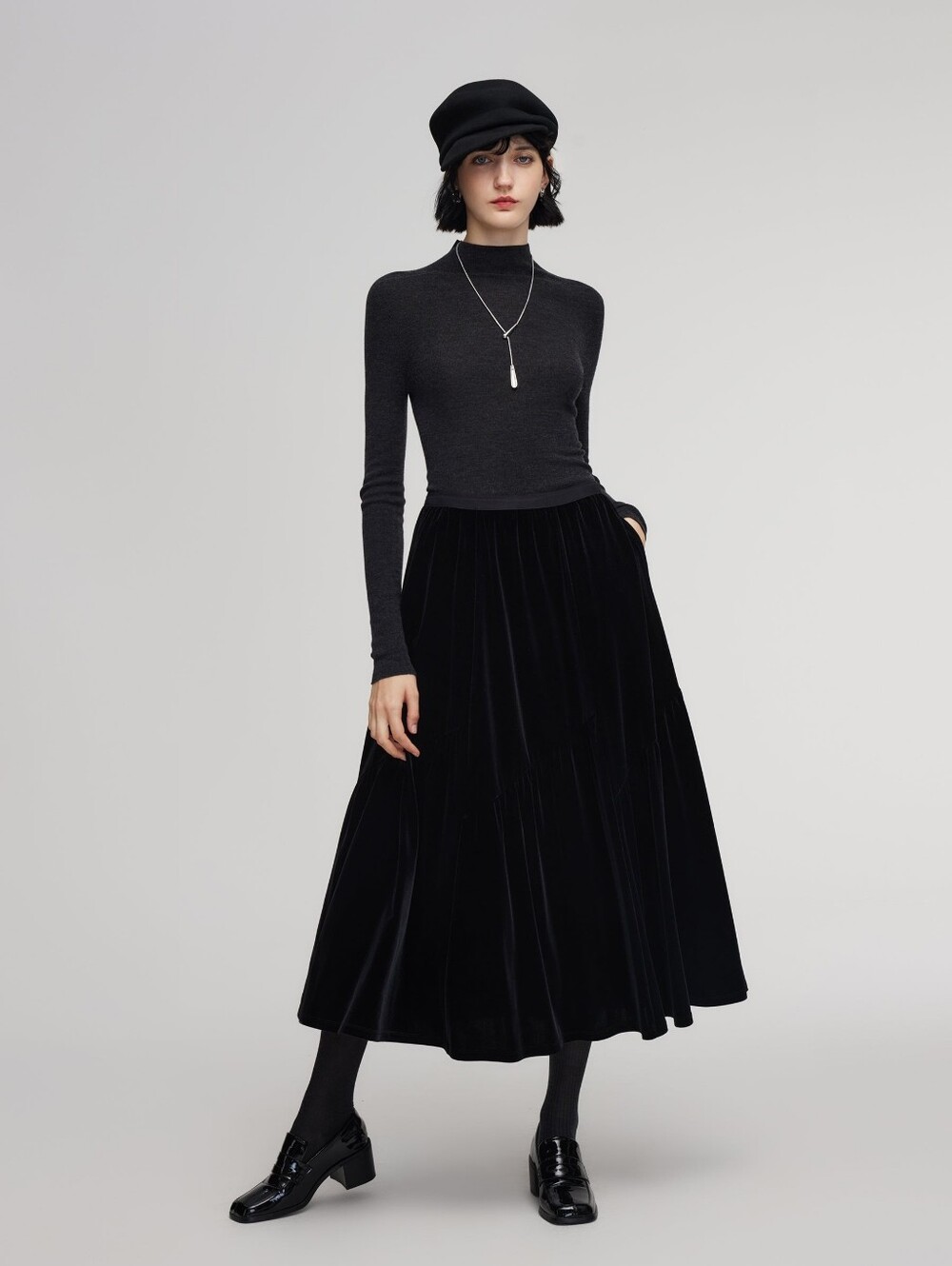 Evan Picone Velvet Dress